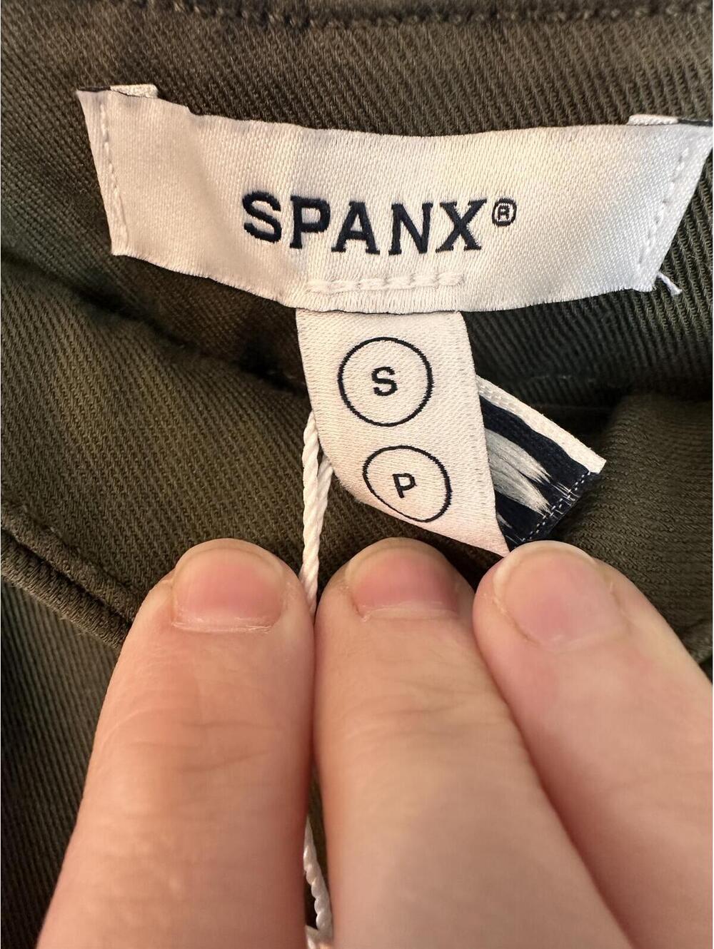 NWT: Spanx ST Crop Wide Leg 2.0 in Dark Pine S - Picture 5 of 7